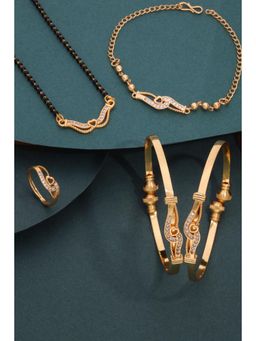 Gahan - Premium Mangalsutra with Bangles, Bracelet & Ring Set