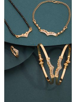Gahan - Premium Mangalsutra with Bangles, Bracelet & Ring Set