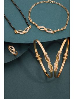 Gahan - Premium Mangalsutra with Bangles, Bracelet & Ring Set