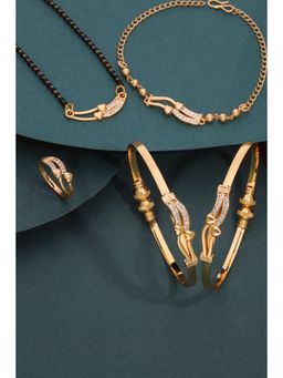 Gahan - Premium Mangalsutra with Bangles, Bracelet & Ring Set