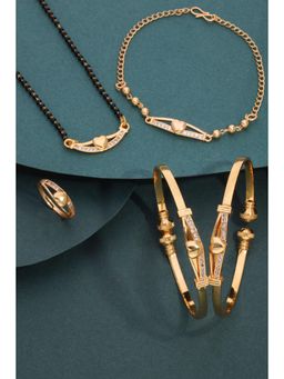 Gahan - Premium Mangalsutra with Bangles, Bracelet & Ring Set