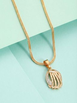 Gahan - Elegant Gold Tone Flower Pendant Necklace