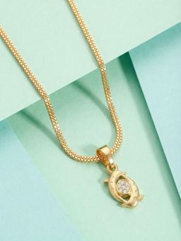 Gahan - Elegant Gold Tone Flower Pendant Necklace
