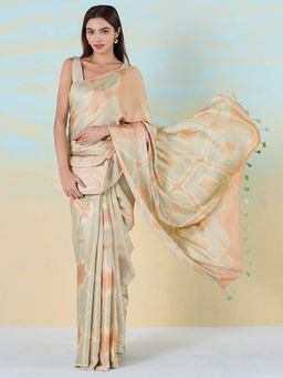 Navyasa By Liva - Silken Mosaic Saree with Unstitched Blouse