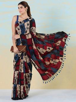 Navyasa By Liva - Artisanal Allure Saree with Unstitched Blouse