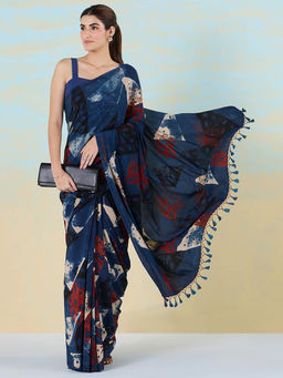 Navyasa By Liva - Artisanal Echoes Saree with Unstitched Blouse