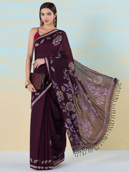 Navyasa By Liva - Blossom Tales Saree with Unstitched Blouse