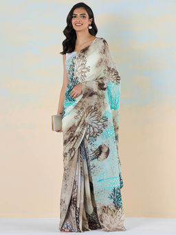 Navyasa By Liva - Beach Bliss Saree with Unstitched Blouse