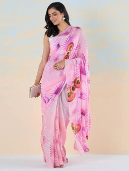 Navyasa By Liva - Blossom Breeze Saree with Unstitched Blouse