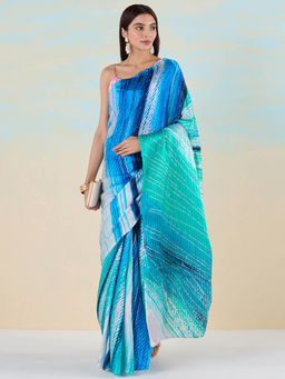 Navyasa By Liva - Doodle Dance Saree with Unstitched Blouse