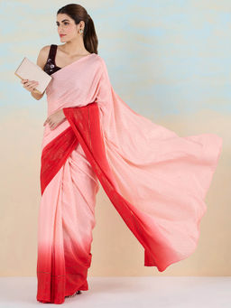 Navyasa By Liva - Floral Radiance Saree with Unstitched Blouse