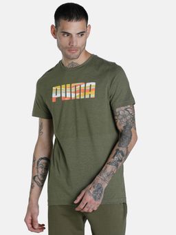 Puma - Graphic Ii Men Green T-shirt