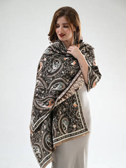 CAZZANO - Womens Paisley Multi-Color Shawl