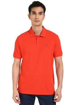 Calvin Klein - Men Red Solid Polo T-Shirt