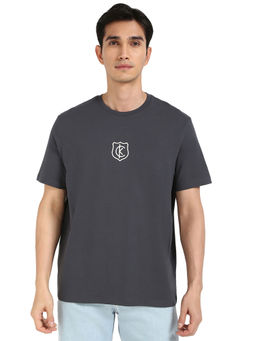 Calvin Klein - Men Grey Solid T-Shirt