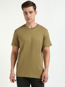 Calvin Klein - Men Olive Plain T-Shirt