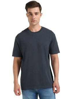 Calvin Klein - Men Navy Blue Solid T-Shirt