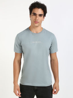 Calvin Klein - Men Turquoise Solid T-Shirt