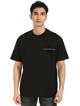 Calvin Klein - Men Black Solid T-Shirt