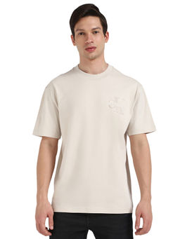 Calvin Klein - Men White Solid T-Shirt