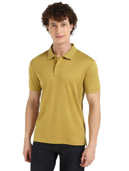 Calvin Klein - Men Yellow Solid Polo T-Shirt
