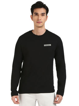 Calvin Klein - Men Black Colorblock Print Full Sleeve T-Shirt