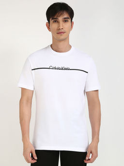 Calvin Klein - Men White Stripes T-Shirt