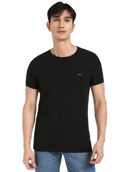 Calvin Klein - Men Black Solid Slim Fit T-Shirt