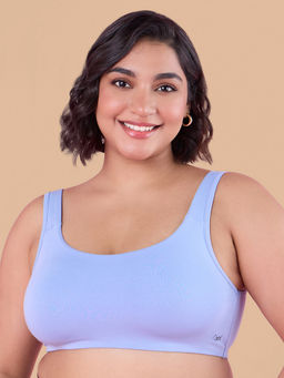 Nykd by Nykaa - Soft Cup Easy-Peasy Slip-On Bra With Full Coverage-NYB113-H Blue