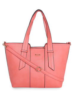 ELLE - Pink Solid Tote Bag