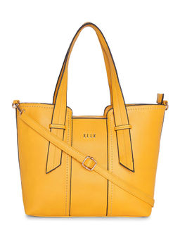 ELLE - Mustard Solid Tote Bag