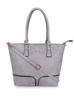 ELLE - Grey Solid Tote Bag