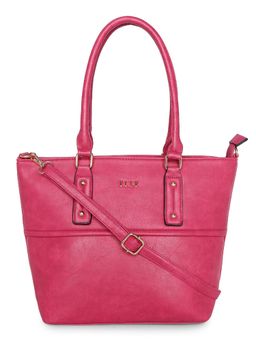 ELLE - Pink Solid Tote Bag