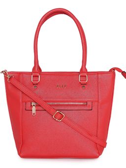 ELLE - Red Solid Tote Bag