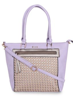 ELLE - Lavender Patterned Tote Bag