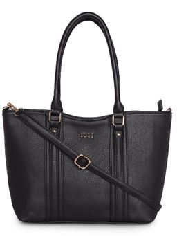 ELLE - Black Solid Tote Bag