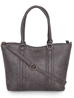 ELLE - Grey Solid Tote Bag
