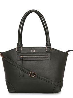 ELLE - Black Solid Tote Bag