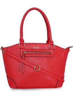 ELLE - Red Solid Tote Bag