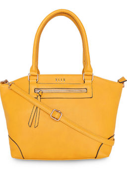 ELLE - Mustard Solid Tote Bag