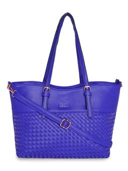 ELLE - Royal Blue Solid Tote Bag