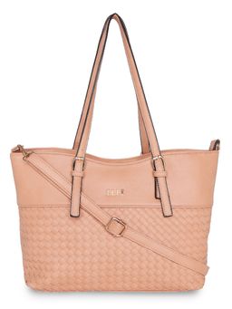 ELLE - Peach Patterned Tote Bag