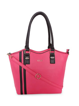 ELLE - Pink Solid Tote Bag