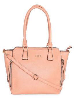 ELLE - Peach Solid Tote Bag