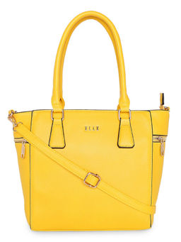 ELLE - Yellow Solid Tote Bag