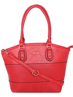 ELLE - Red Solid Tote Bag