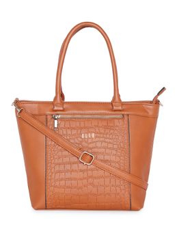 ELLE - Tan Solid Tote Bag