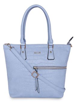 ELLE - Blue Solid Tote Bag