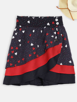 Elle Kids - Printed Navy Blue Skirts