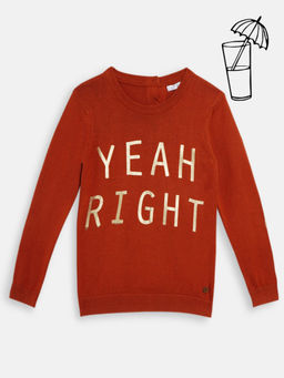 Elle Kids - Brown round neck Sweater